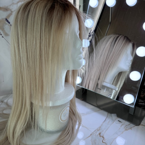 100% HUMAN HAIR platinum wig Hair Queen LA Freedom Couture - Picture 9 of 16